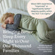 Wearable blanket with gentle weight for deep sleep
