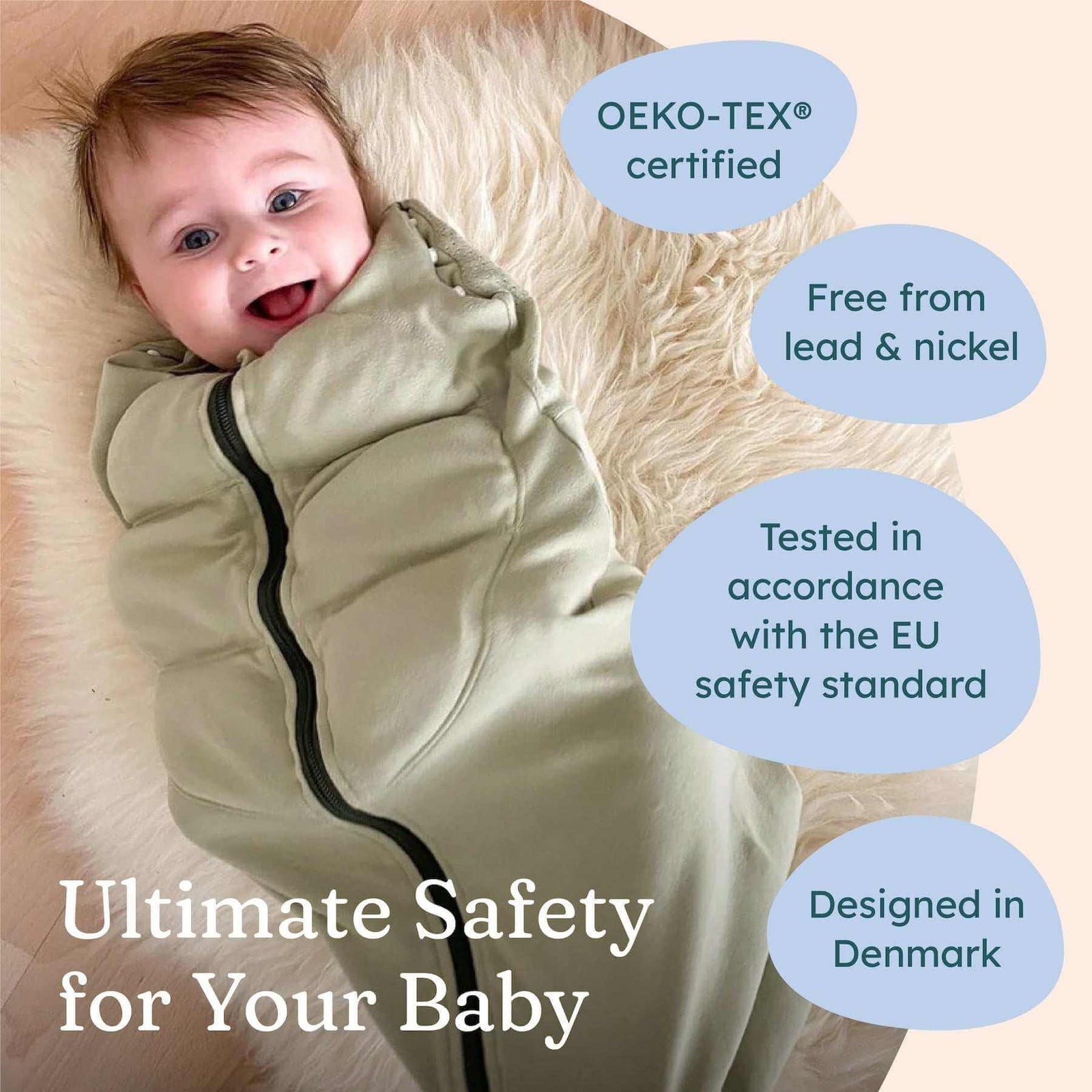 BABYDEEPSLEEP Pucken Baby — Weighted Swaddle