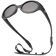 Black Flexible Polarized Baby Sunglasses With Strap 0-24 Months - Oval with a soft strap and UV protection.